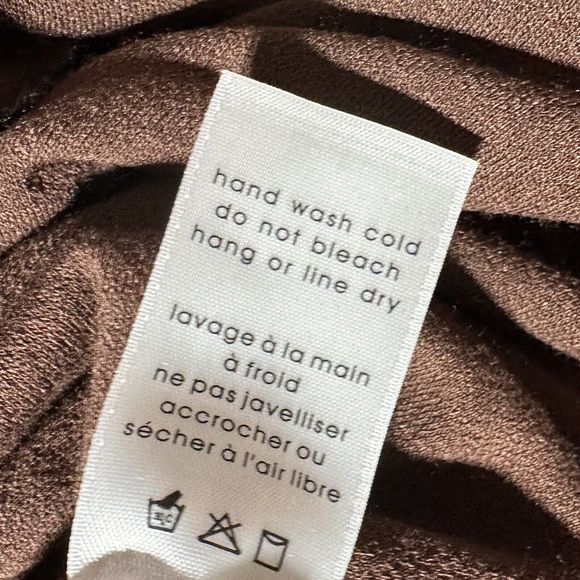 Naked Wardrobe Hourglass Mini Skirt Bodycon Pencil Chocolate Size S Small NWT - Picture 9 of 9